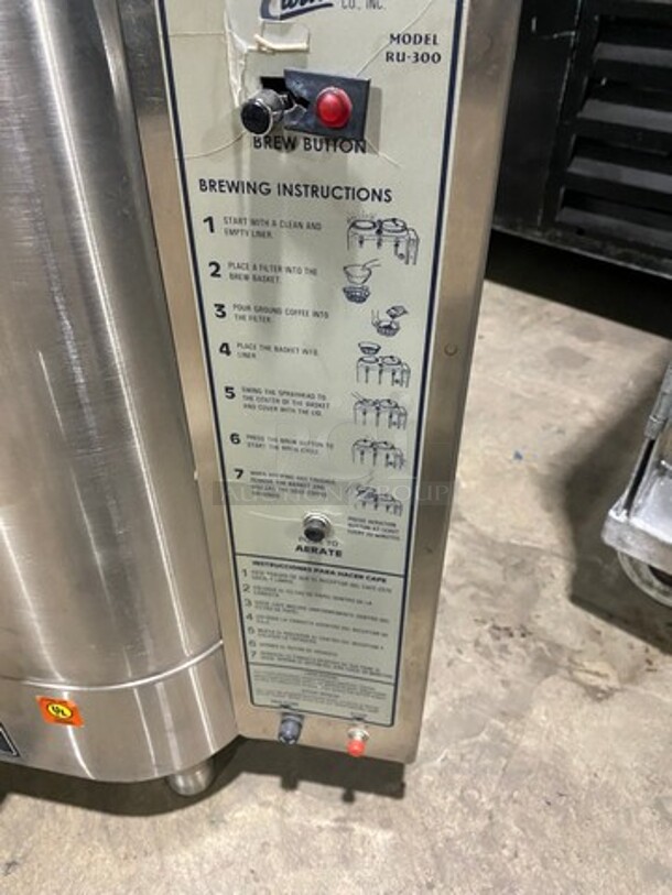 Curtis Commercial Countertop Dual Automatic Coffee Urn! All Stainless Steel! On Small Legs! Model: RU300 - Image 10 of 12