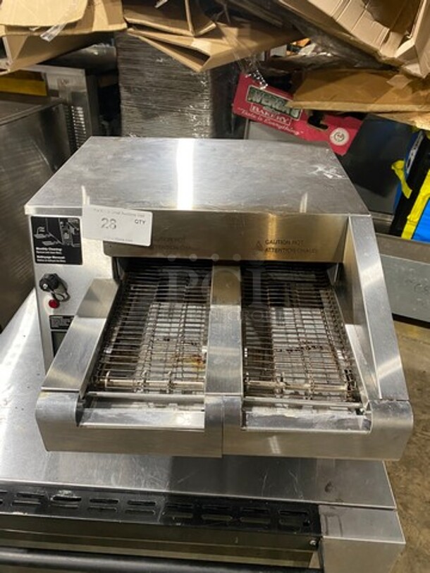 Hatco Commercial Countertop Conveyor Toaster! All Stainless Steel! Model: ITQ17502C SN: 6079551506 208V 60HZ 1 Phase