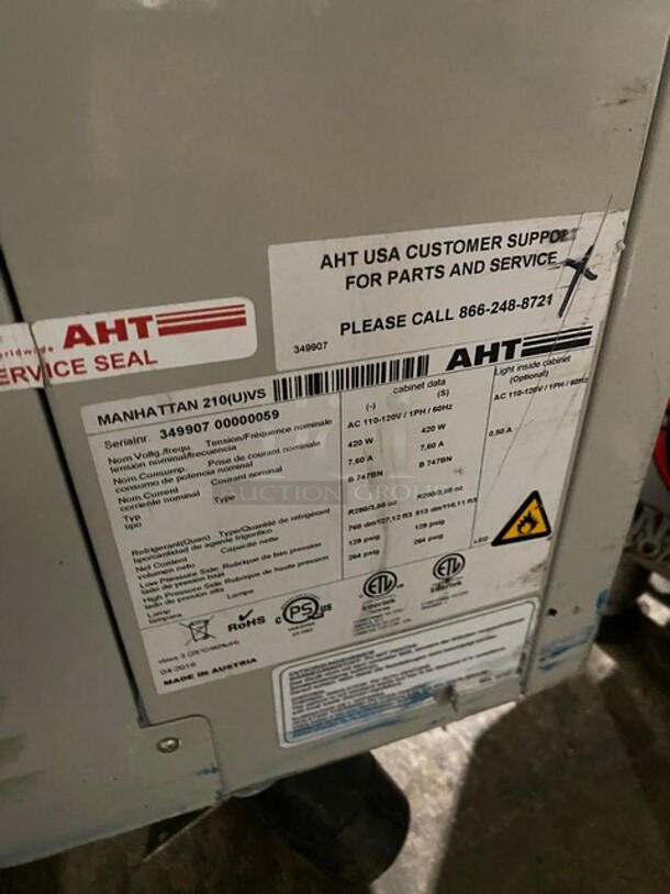 AHT Chest Freezer Merchandiser! Model Manhattan210VS SN: 34990700000059! 110-120V 1Phase! With Baskets! - Image 7 of 8