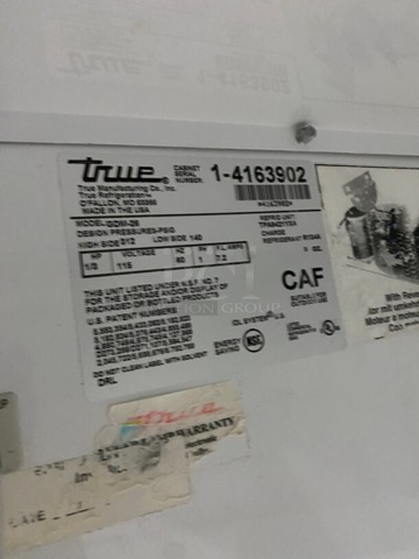 True Commercial Single Door Reach In Refrigerator Merchandiser! With View Through Door! Model: GDM26 SN: 4163902 115V 60HZ 1 Phase - Image 7 of 8
