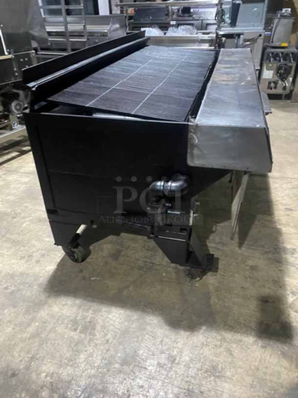 NICE! Bakers Pride Commercial Gas Powered Char Broiler Grill! With Back Splash! All Stainless Steel! On Casters! - Image 2 of 10