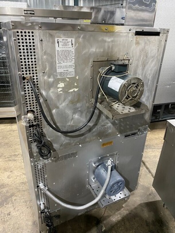 Southbend Commercial Natural Gas Powered Double Deck Convection Oven! With View Through Doors! Metal Oven Racks! All Stainless Steel! On Legs! 2x Your Bid Makes One Unit! WORKING WHEN REMOVED! - Image 4 of 9