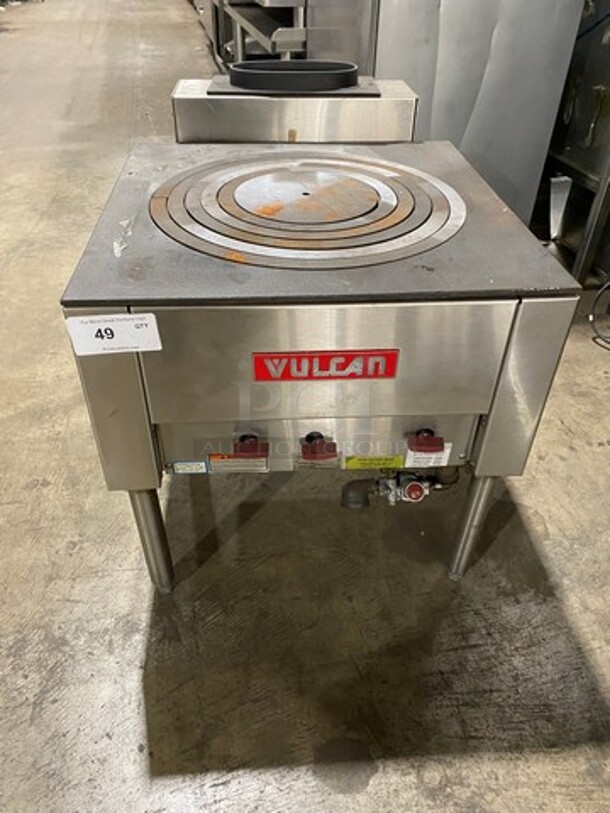 WOW! BRAND NEW! NEVER USED! Vulcan Commercial Natural Gas Powered 5 Ring Jet Burner Stock Pot! All Stainless Steel! On Legs! Model: SPR10005 SN: 481079555RS