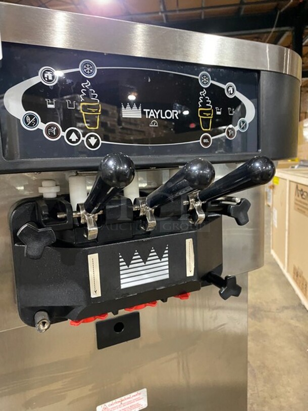 WEET! Taylor Crown Commercial 3 Handle Ice Cream Machine! All Stainless Steel! On Casters! Model: C72333 SN: M2091746! 208/230V 60HZ 3 Phase! - Image 7 of 9