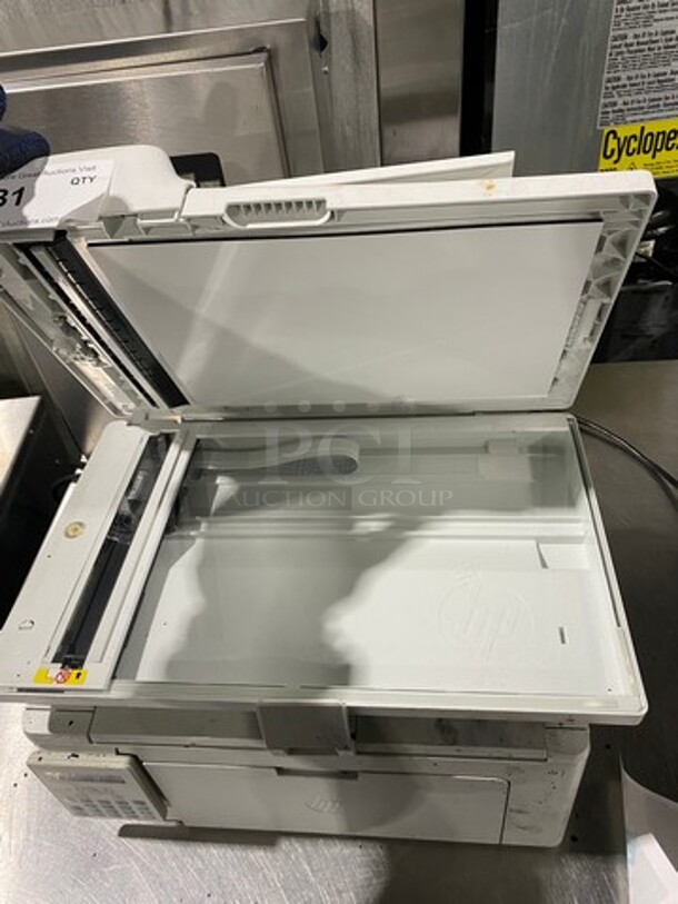 LATE MODEL! 2018 HP Countertop Printer/ Scanner/ Fax/ Copy Machine! Model: SHNGC150102 SN: VND4M08675 110V - Image 10 of 12