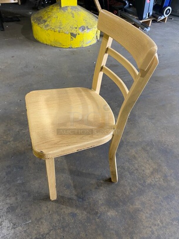 Brigadoon Heavy Duty Metal With Wooden Pattern Finish Dining Chairs! 3x Your Bid! - Image 3 of 9