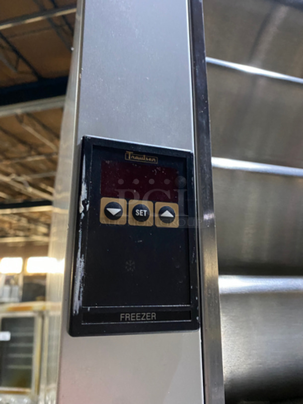 Traulsen 2 Door Reach In Freezer Unit! With Poly Coated Racks! All Stainless Steel! On Casters! Works Great! Model: G22010 SN: T170039I11 115V 60HZ 1 Phase - Image 9 of 10