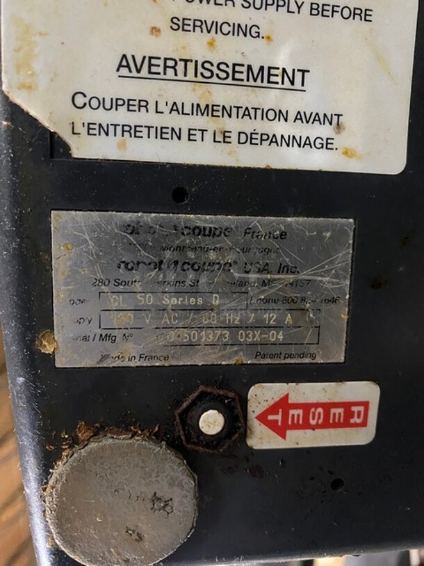 Robot Coupe Commercial Countertop Food Processor/Chopper Machine! All Stainless Steel! Model: CL50 SN: 3150137303X04 120V 60HZ 1 Phase - Image 9 of 10