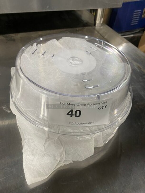Clear Poly Plate/ Food Cover! - Image 1 of 4