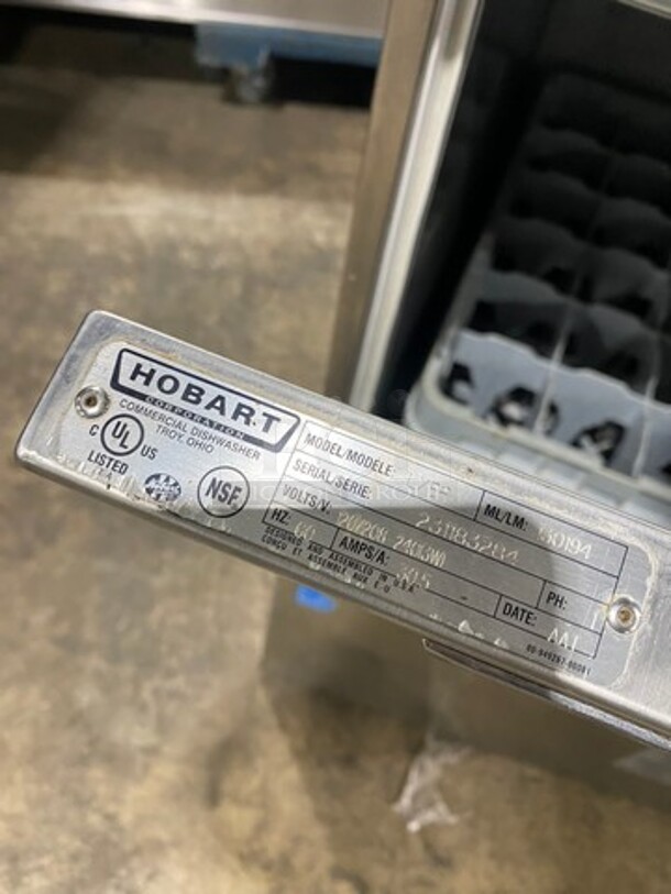 Hobart Commercial Under The Counter New Body Style Heavy Duty Dishwasher! All Stainless Steel! Model: LXER SN: 231183284 120/208V 60HZ 1 Phase - Image 8 of 9