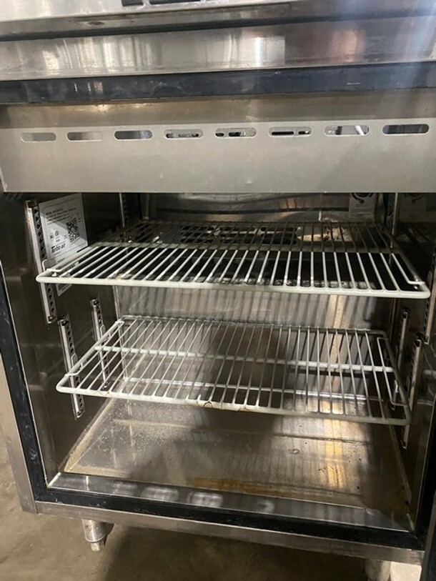 Turbo Air Refrigerated Salad Bar Island! Single Door Storage Space Underneath! All Stainless Steel! Model MST28711S SN:MS2T803217 115V  - Image 5 of 10