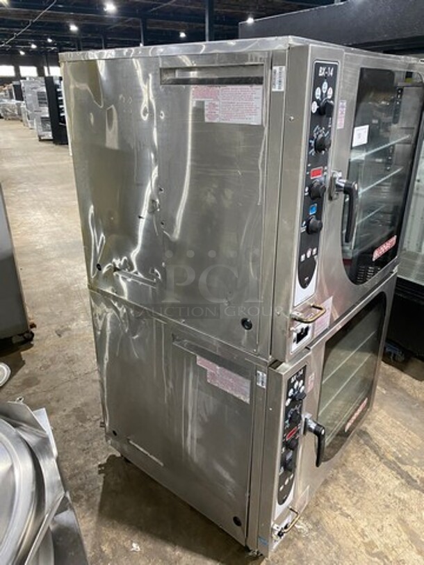 Sweet! Blodgett Double Full Size Natural Gas Powered Boilerless Combi Oven! Model   BX-14G! All Stainless Steel  On casters! 130,000 BTU Double-Stack! 2 X Your Bid Makes One Unit!  - Image 2 of 10