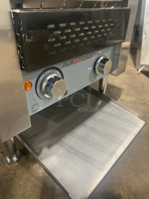 Ava Toast Commercial Countertop Conveyor Toaster! All Stainless Steel! On Legs! Model: TT300A SN: 0521T140101 120V! Working! - Image 6 of 8