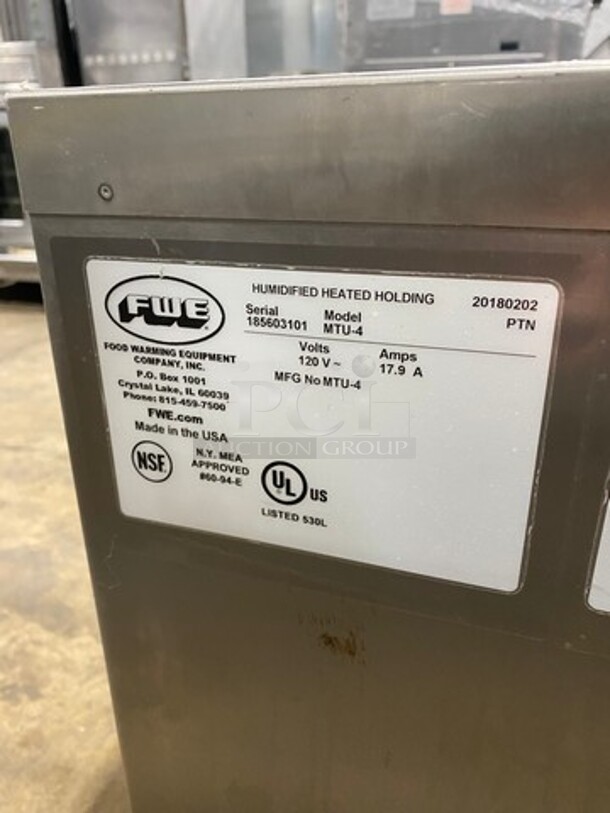 Fabulous Barely Used 2018 fWE Under The Counter Food Warming/Holding Cabinet! All Stainless Steel! Working When Removed! MODEL MTU4 SN:185603101 120V  - Image 7 of 8