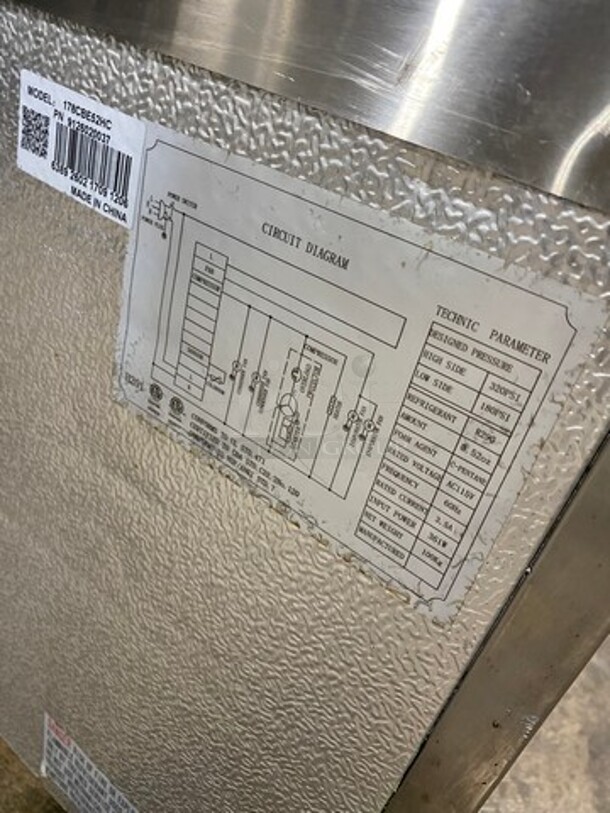 Avantco Commercial Refrigerated 2 Drawer Chef Base! All Stainless Steel! On Casters! Model: 178CBE52HC SN: 6389260217091206 115V - Image 5 of 8