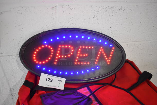 Light Up Open Sign. 19x1x10. Tested and Working!