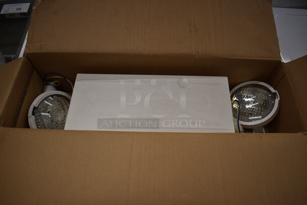 IN ORIGINAL BOX! DualLite Liteforms Metal Emergency Light. 14x5.5x5.5 - Image 1 of 7