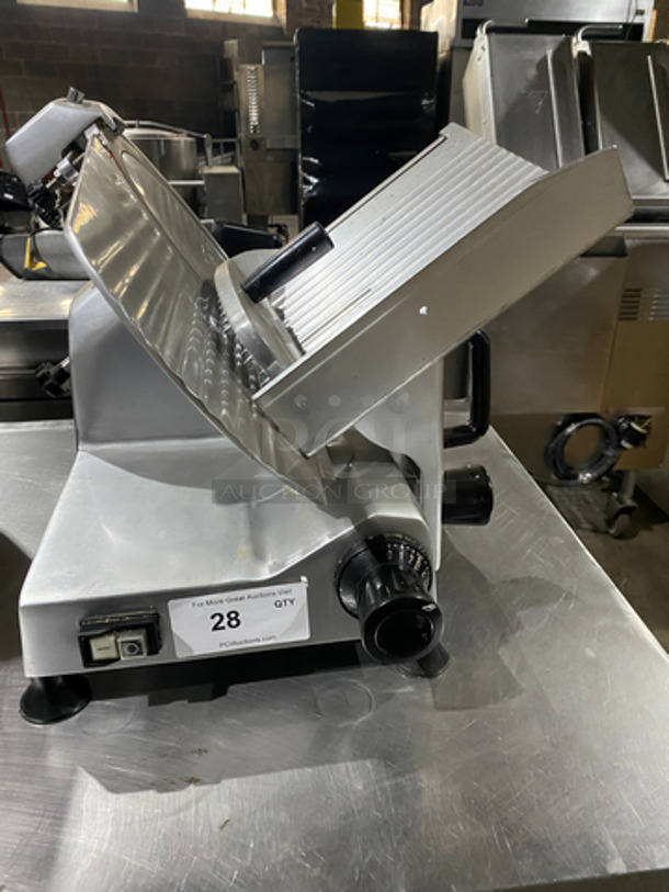 Commercial Countertop Meat/Deli Slicer! All Stainless Steel! Model: SL-300 SN: HSL02180617008 115V 60HZ 1 Phase