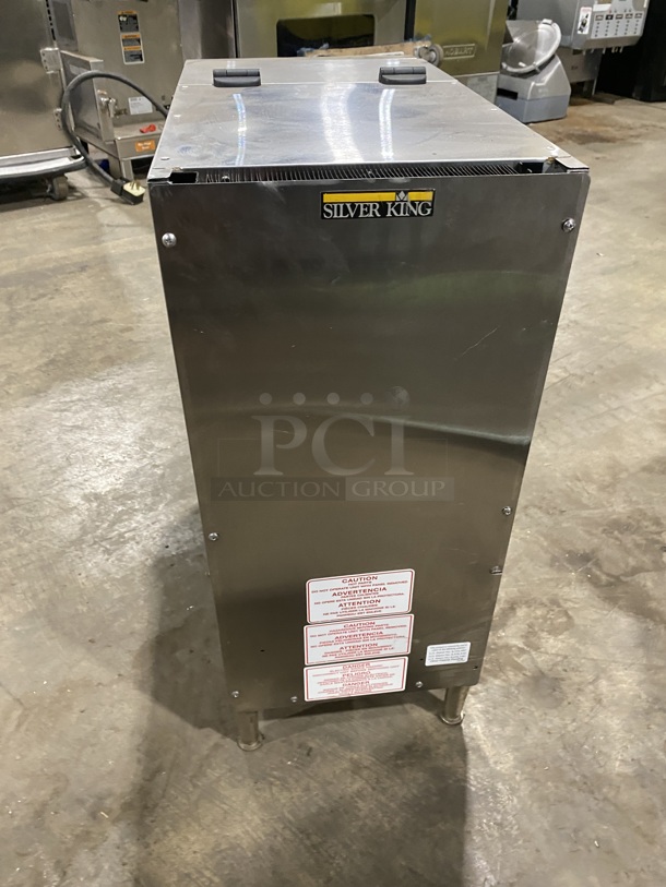Silver King Commercial Countertop Refrigerated Milk Dispenser! Stainless Steel Body! On Legs! Model: SKBD3LS SN: FKGK088125A 115V - Image 4 of 8
