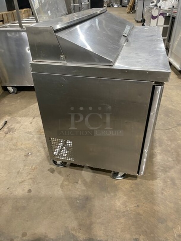 Atosa Commercial Refrigerated Sandwich Prep Table! With 2 Door Underneath Storage Space! Poly Coated Racks! All Stainless Steel! On Casters! Model: MSF8303 SN: MSF8303151119C4014 - Image 3 of 9