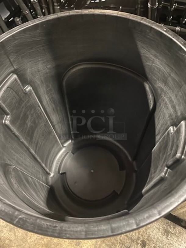 Impact Black Poly Trash Can! 3x Your Bid! - Image 3 of 7