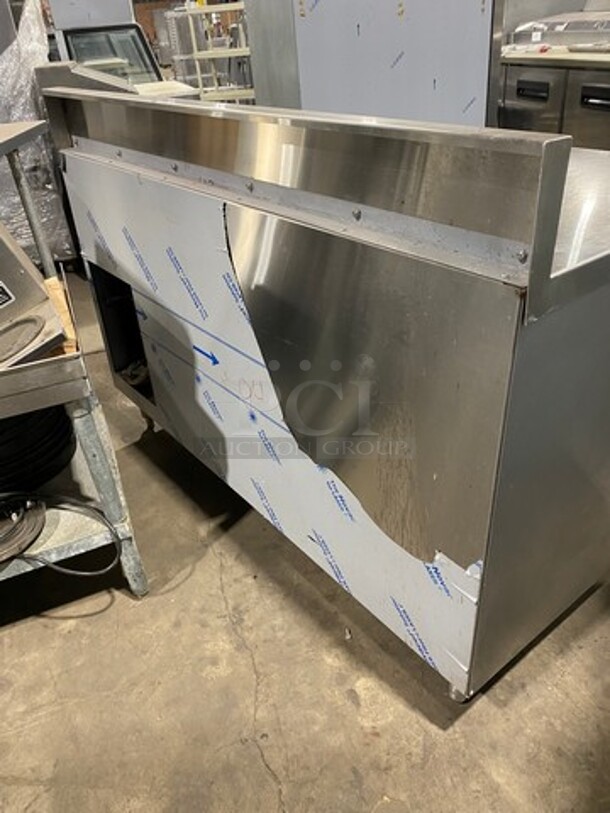 GREAT! LATE MODEL! Diamond Commercial 2 Door Refrigerated Lowboy/Worktop Cooler! With Backsplash! All Stainless Steel! On Casters! WORKING WHEN REMOVED! Model: RL3060SC SN: 1890416 115V 60HZ 1 Phase - Image 4 of 7