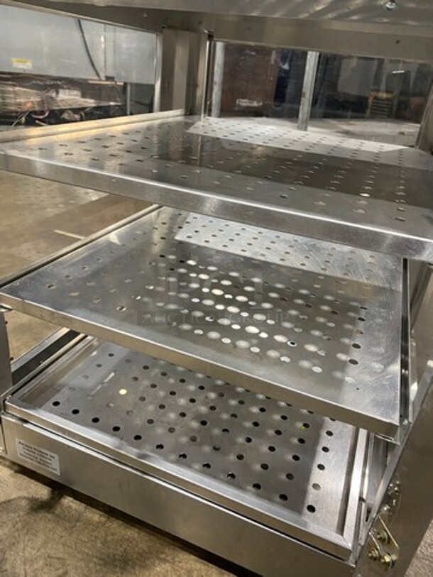 Advance Products Commercial Countertop Electric Powered Heated Food Display Case! Glass All Around! With Rear Access! Stainless Steel Body! - Image 5 of 8