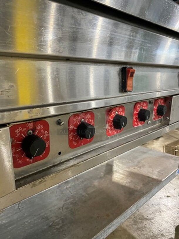 MagiKitch'n Commercial Countertop Electric Powered Flat Top Griddle! With Back And Side Splashes! On Equipment Stand! With Storage Space Underneath! All Stainless Steel! On Casters! - Image 7 of 9