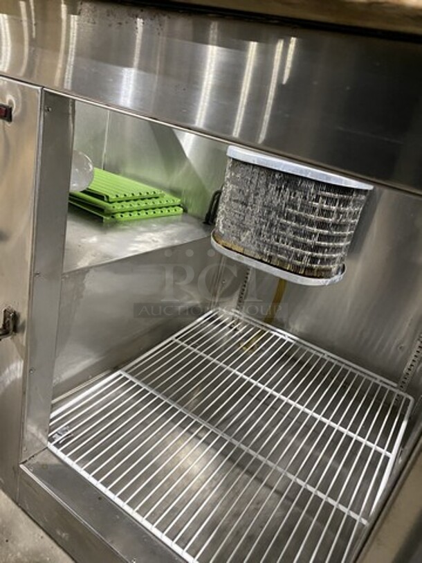 All Stainless Steel 48 Inch Mega Top Refrigerated Sandwich Prep Table! 115V 1 Phase!  - Image 6 of 9