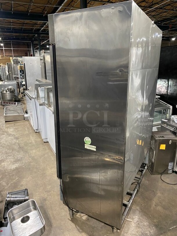 True Commercial 2 Door Reach In Refrigerator! With Poly Coated Racks! All Stainless Steel! On Casters! Model: TS49 SN: 8143466 115V 60HZ 1 Phase - Image 2 of 8