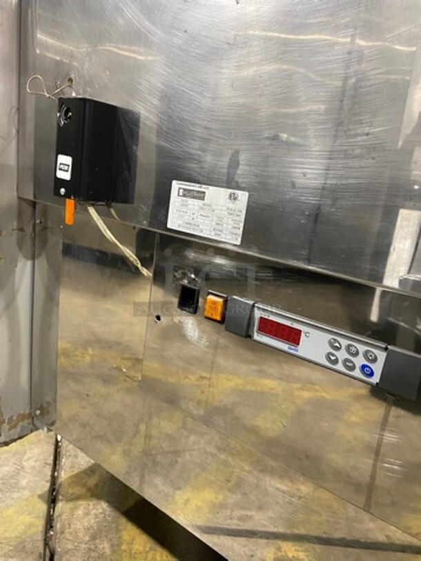 Gelostandard Cold Commercial Refrigerated Bakery Display Case Merchandiser! With Curved Front Glass! With Sliding Rear Access Doors! Stainless Steel Body! Model: MILU152M SN: 706012464 110V 60HZ 1 Phase - Image 10 of 10