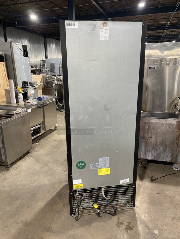 Imbera ENERGY STAR Metal Commercial Single Door Reach In Cooler W/ Poly Coated Racks and Drink Sliders! Model G319 SN:111150711390 115V 1PH!  - Image 2 of 7