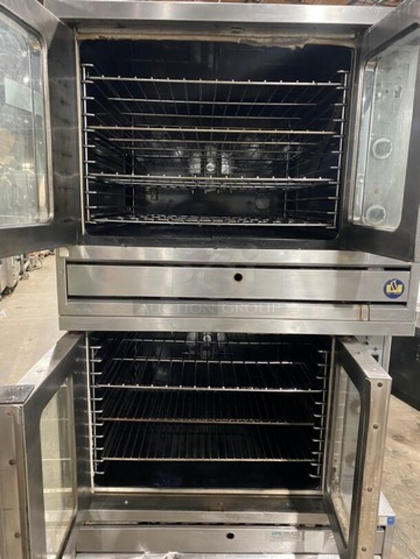 Sunfire Commercial Natural Gas Powered Double Deck Convection Oven! With View Through Doors! Metal Oven Racks! All Stainless Steel! 2x Your Bid Makes One Unit! Model: SDG1 - Image 5 of 11
