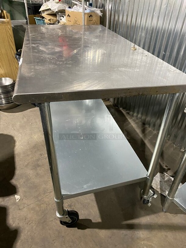 NICE! Stainless Steel Worktable w/ UnderShelf & Casters! - Image 2 of 7