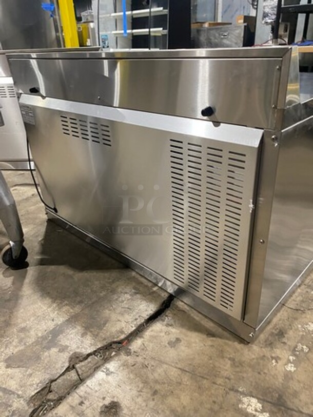 WOW! NEW! OUT OF THE BOX! Continental Commercial 2 Door Lowboy/Worktop Cooler! With Back Splash! All Stainless Steel! Model: SW60NSSBS SN: 159C9883 115V 60HZ 1 Phase - Image 3 of 11