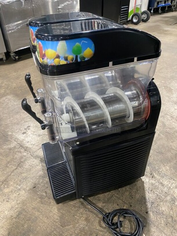 NICE! Omega Commercial Countertop 2 Flavor Slushie/ Frozen Beverage Dispenser! Model: OFS20 SN: 2FS17B100008 120V 60HZ 1 Phase - Image 4 of 10