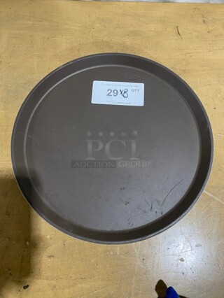 Cambro Round Non-Skid Serving Trays! 8X Your Bid! 
