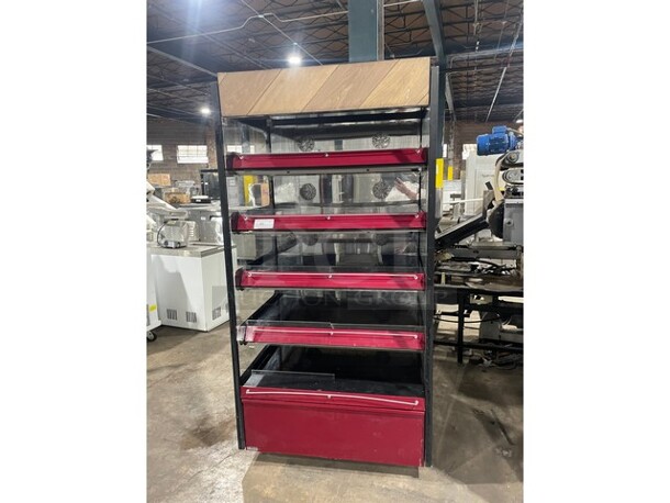 LIKE NEW! Commercial 5 Tier HEATED Open Grab-N-Go Merchandiser Display Showcase! Individually Controlled Tiers! 208V 1 Phase! Working When Removed!   - Image 1 of 7