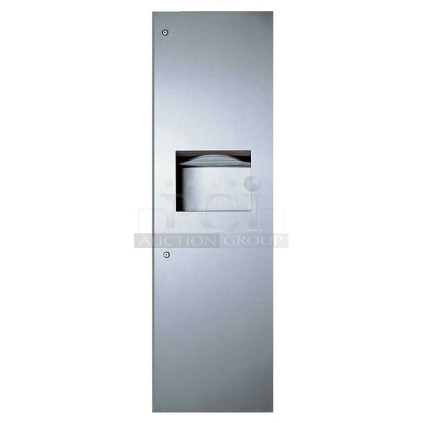 One NEW Bobrick Stainless Steel Trash/Paper Towel Dispenser. #B39003. 