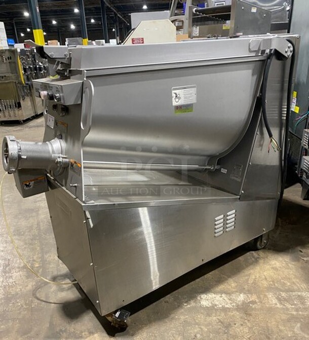 Hobart Stainless Steel Commercial Floor Style Electric Powered Meat Mixer Grinder! MODELMG2032 SN:311433265 480V 3PH - Image 3 of 10