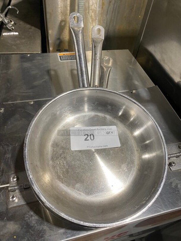 ALL ONE MONEY! Assorted Stainless Steel Frying Pans! - Image 1 of 4