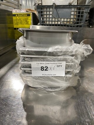 NEW! Commercial Steam Table/ Prep Table Food Pans! All Stainless Steel! 6x Your Bid!