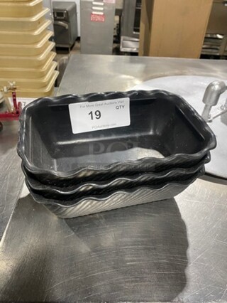 ALL ONE MONEY! Carlisle Black Poly Deli/Food Display Bowls!