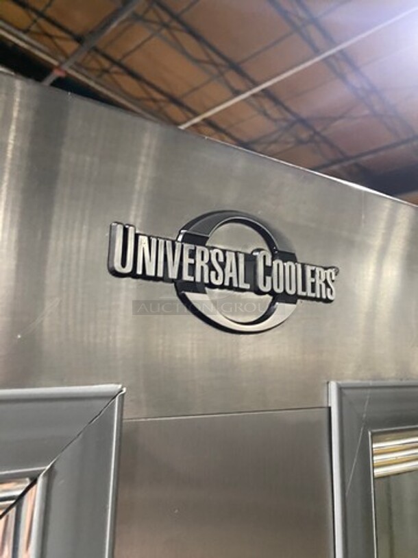 Universal Coolers Commercial Reach In Cooler Merchandiser! With View Through Doors! All Stainless Steel! - Image 7 of 8