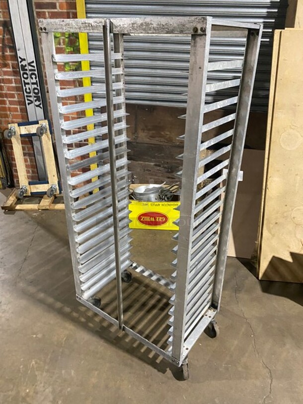 Metal Commercial Pan Transport Rack on Commercial Casters! - Image 3 of 5
