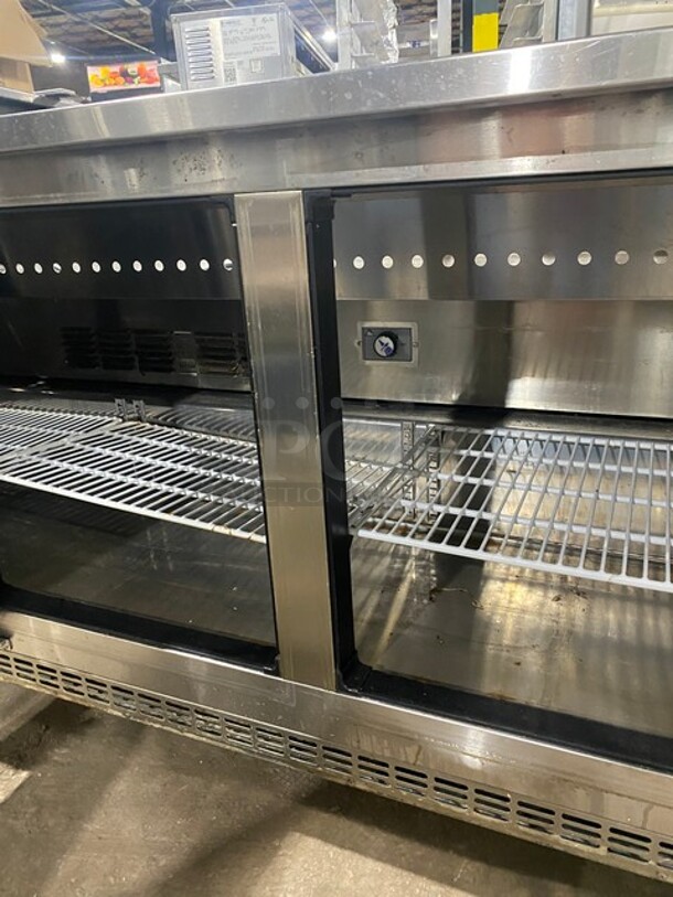 Everest Stainless Steel Sandwich/salad Prep Table! On Casters! MODEL EPBNR3 SN: BPBNR316070026 115V 1PH - Image 6 of 9