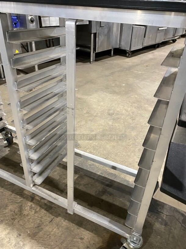 WOW! Commercial Custom-Made Prep Pan Rack! With Poly Top And Poly Shelves! On Casters! - Image 5 of 8