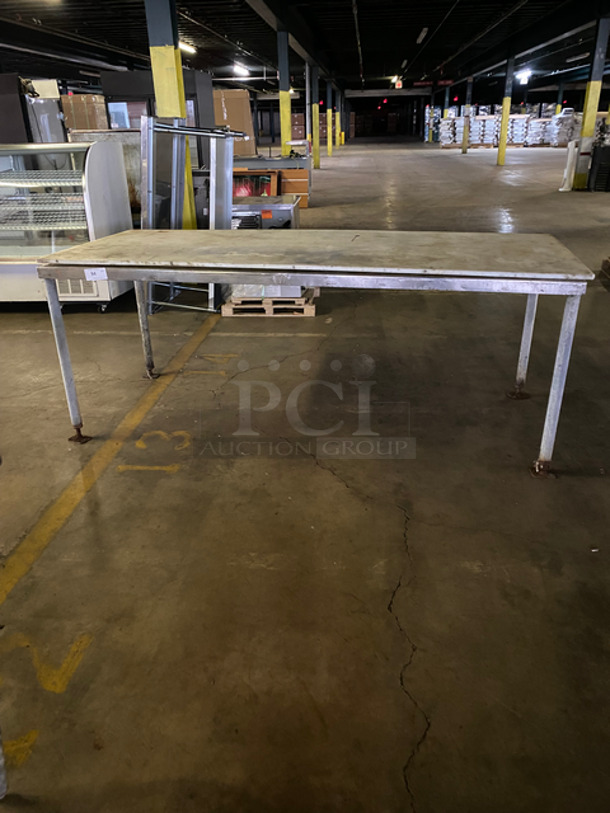 Poly Top Cutting Table! With Stainless Steel Legs!