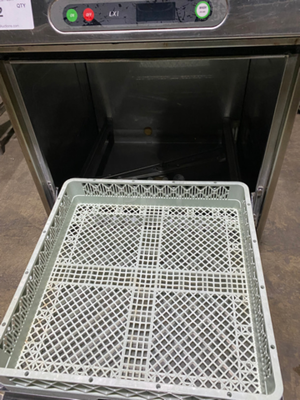 NICE! Hobart Commercial Under The Counter Heavy Duty Dishwasher! With Poly Dish Rack! All Stainless Steel! Model: LXIH SN: 231140521 120/208-240V 60HZ 1 Phase - Image 5 of 9