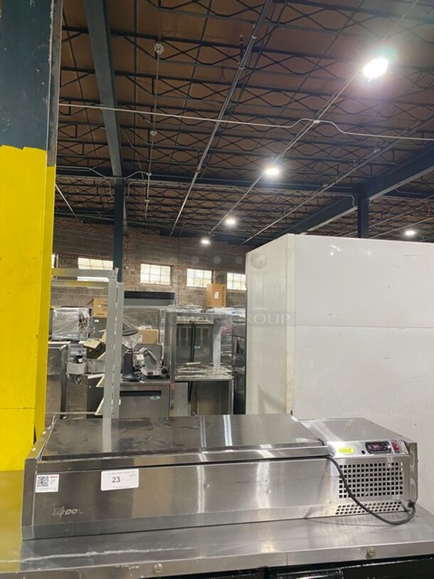 Nice! Turbo Air Commercial 48" Stainless Steel Refrigerated Countertop Salad Prep Table! Model CTST-1200-N! 115V! - Image 1 of 8